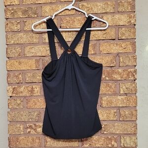 Boston Proper Cross Back Halter Tank Top Flowy Athletic Style Size Small